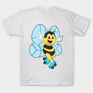 Bee with Roller skates T-Shirt